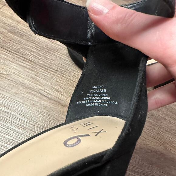 Mix NO6 Strappy Black Heels - Picture 2 of 5